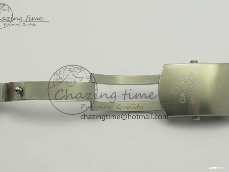 0203 UrbanChic Speedmaster Moonwatch OMF 1:1 Best Edition White Dial Black Hand on SS Bracelet A 8045